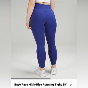 Lululemon size 6 “Base Pace High-Rise Running Tight 28”